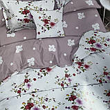 Євро комплект бавовняної посільної білизни Бязь Gold Розмір 200*215, фото 2