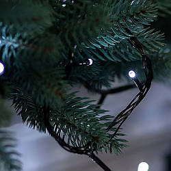Світлодіодна гірлянда від мережі, 26м, 400LED, на чорному дроті, Холодний білий / Новорічна гірлянда на ялинку