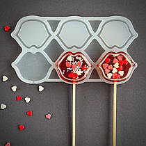 Силіконовий молд для льодяників "Губи-брязкальця 2"