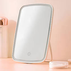 Дзеркало для макіяжу з підсвіткою (24х12см), від USB / Дзеркало настільне / Дзеркало косметичне