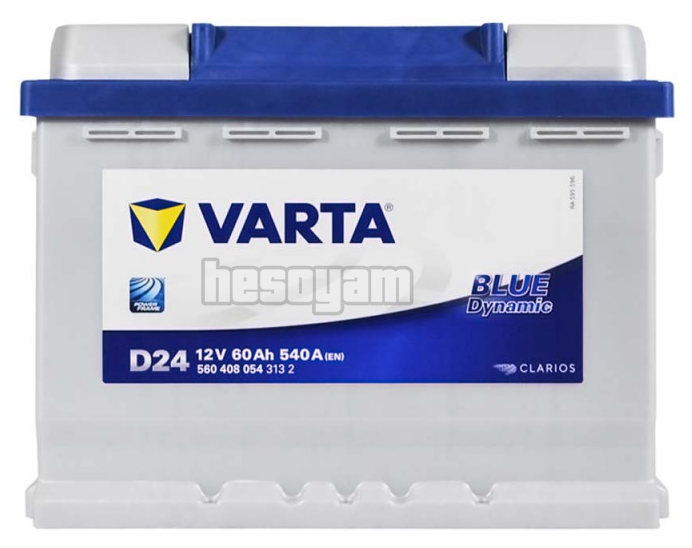 Акумулятор 60Аг 540А 12В R+ VARTA D24 Blue Dynamic 560408054 / 560 408 054 6СТ-60, фото 1