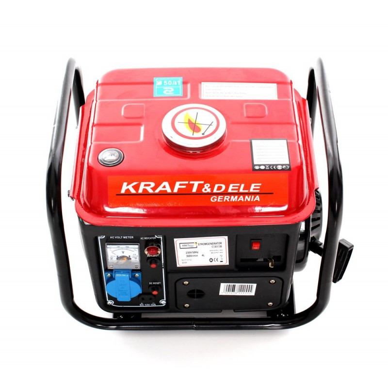 Бензиновий генератор Kraft&Dele KD109 1,2 кВт 12/230 В, фото 1