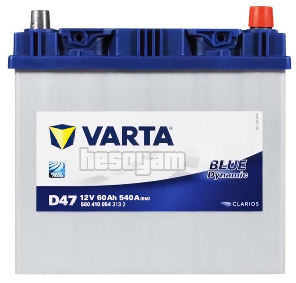 Акумулятор 60Аг 540А 12В R+ VARTA D47 Blue Dynamic 560410054 / 560 410 054 6СТ-60