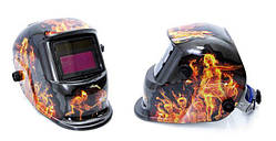 Зварювальна маска з автоматичним затемненням 9-13 DIN Mar-Pol M87012 полум'я