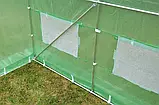 Теплиця садова - парник Focus Garden 3x8x2 м (подвійні двері) зелена, фото 8