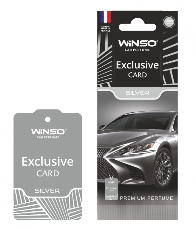 Освіжувач повітря WINSO Exclusive, целюлозний ароматизатор, Silver, 533170, фото 1