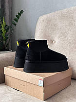 Зимові Черевики UGG Classic Mini Dipper Black / УГГ Класик Міні Діпер Чорні, фото 6