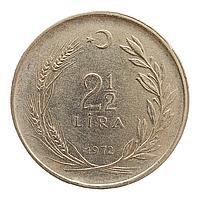 Туреччина 2½ ліри, 1972