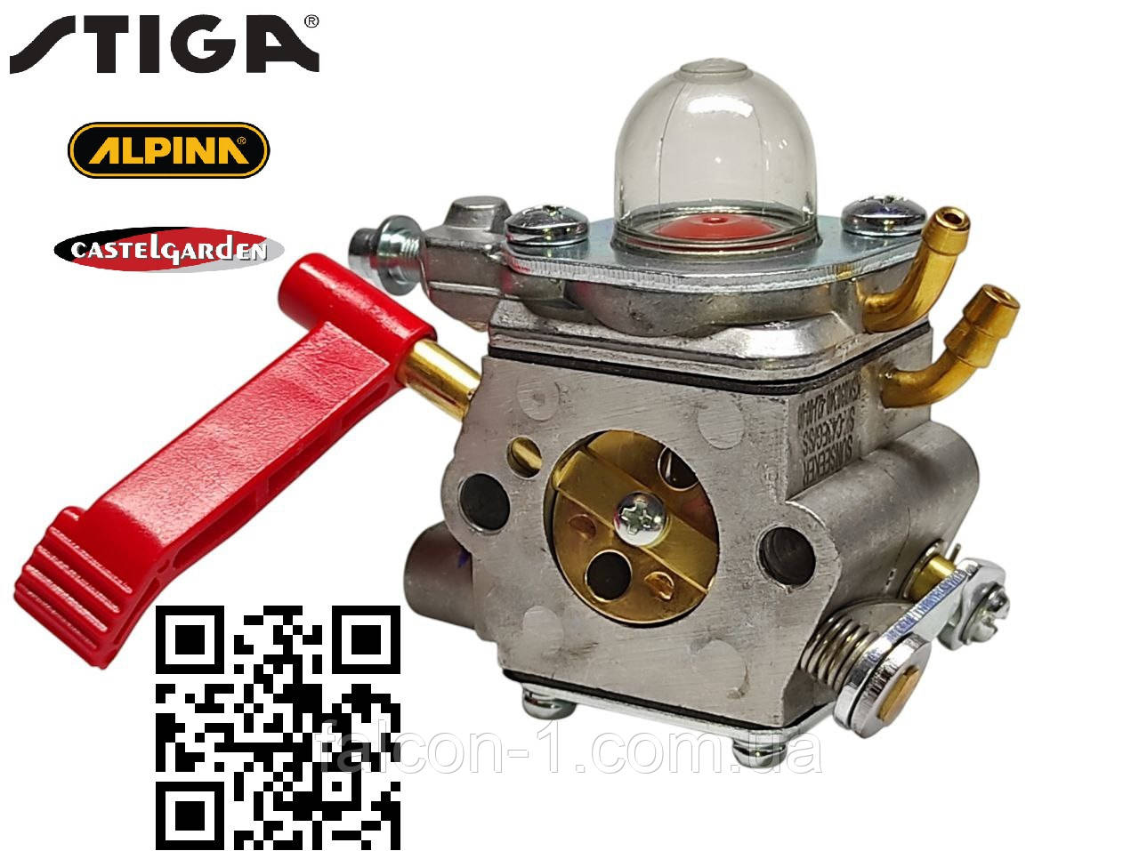 Карбюратор на бензокосу Stiga SBC 230  232D 233 242D 243D 253 для мотокос Alpina B32D B42D 52D 118804007/0 118804009/0 118804008/0