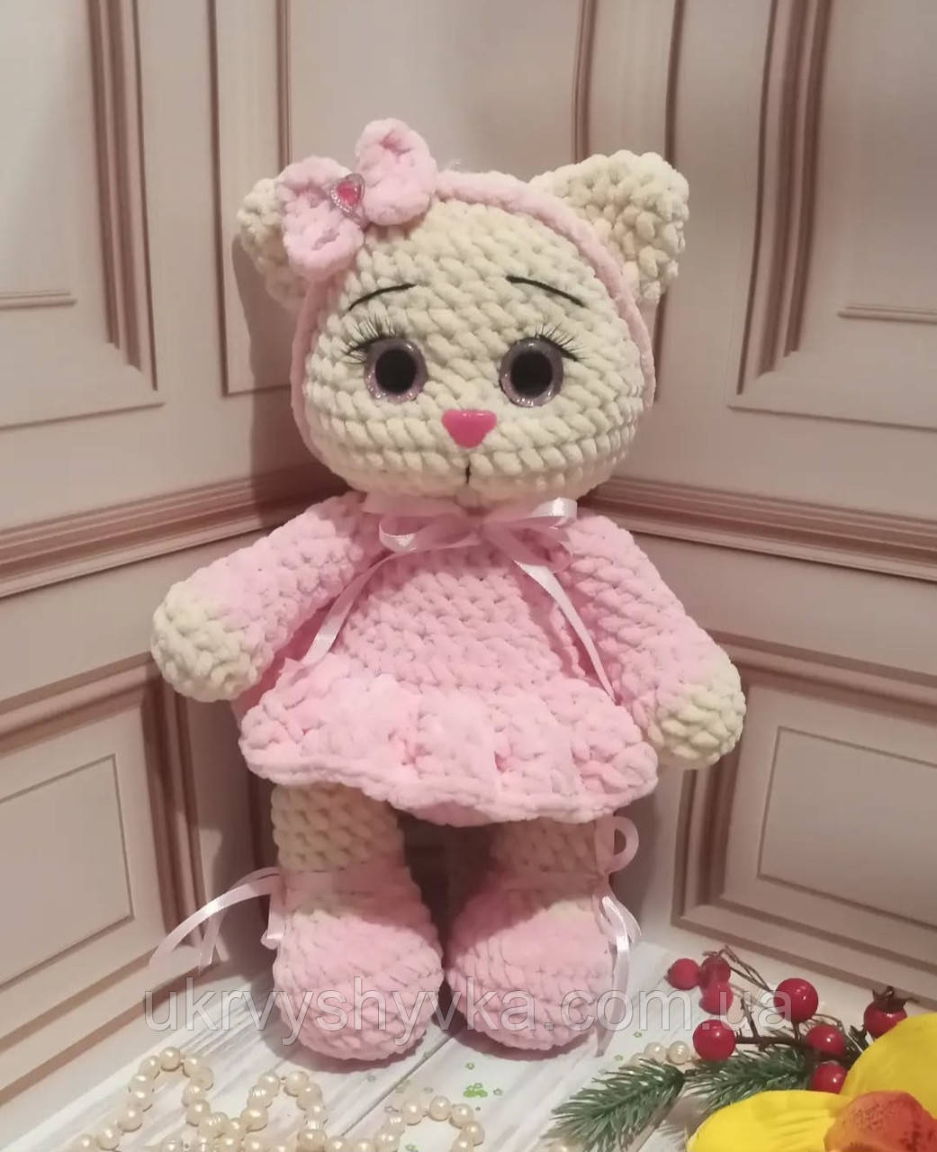 Дитяча іграшка "Кошеня" рожева