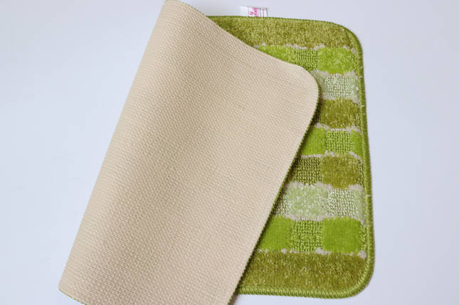 Килимок для ванної/туалету 40x60 см Комфорт Vonaldi 2518/light green, фото 4