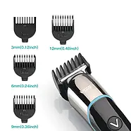 Машинка для стрижки з дисплеєм та 4 насадками VGR V-291 Акумуляторна, фото 5