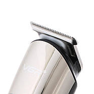 Машинка для стрижки з дисплеєм та 4 насадками VGR V-291 Акумуляторна, фото 6