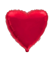 Фольгована кулька "Серце"  червона (вишневий відтінок) металік Flexmetal 18"(45см) 1шт.