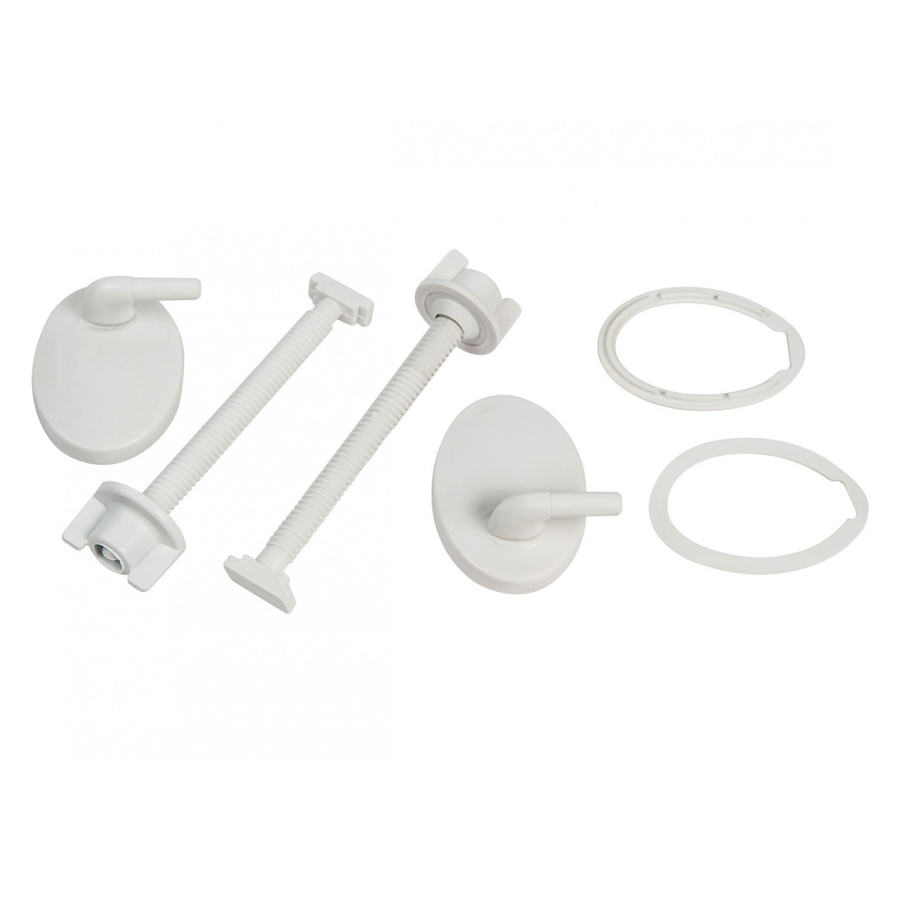 Комплект кріплень кришки унітаза Sydanit пластик пара, фото 1