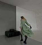 Легка муслінова сукня зі шнурівкою по спині Тканина муслін Розмір 42-44, 46-48, фото 9