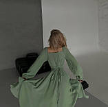 Легка муслінова сукня зі шнурівкою по спині Тканина муслін Розмір 42-44, 46-48, фото 8