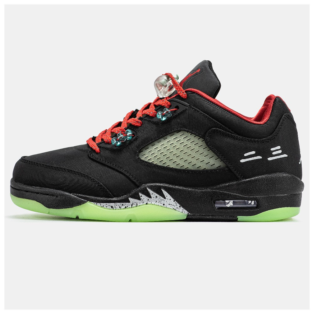 Чоловічі кросівки Nike Air Jordan 5 Retro Low SP x Clot Black, чорні низькі кросівки найк аір джордан V ретро