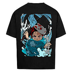 Футболка чорна LOYS Demon Slayer x Tanjiro