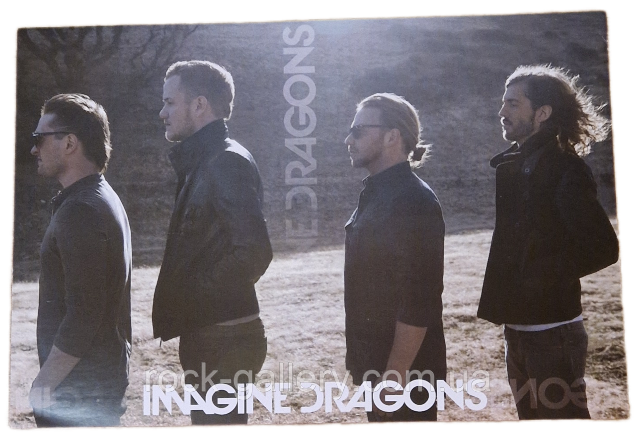 Плакат із рок групою "Imagine Dragons"