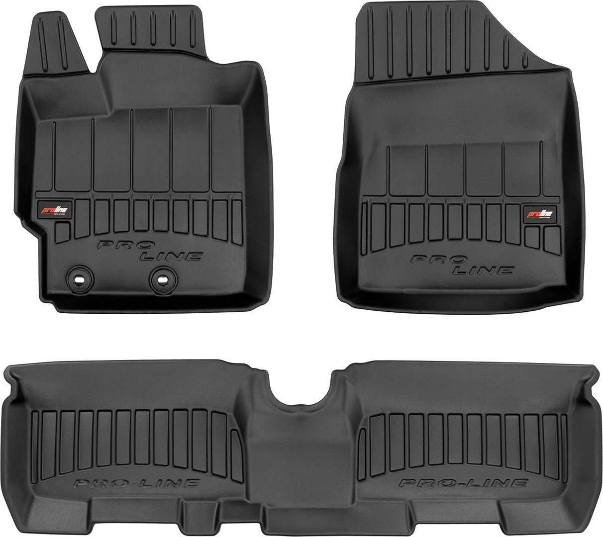 Коври салону гумові TOYOTA Yaris II 2005-2011 / 3D408401, фото 1