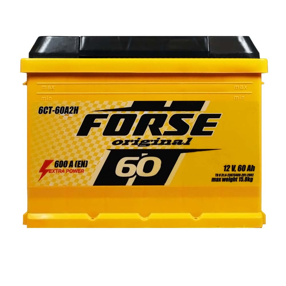 Автомобільний акумулятор FORSE 60 Ah 600A L+ (лівий +)