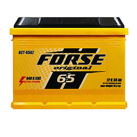 Автомобільний акумулятор FORSE 65Ah 640A L+ (лівий +)