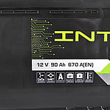 Автомобільний акумулятор INTER Eco 90Ah 700A R+ (L5), фото 6
