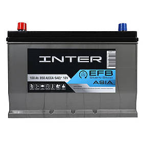 Автомобільний акумулятор INTER Premium Asia 100Ah 850A L+ EFB (D31)