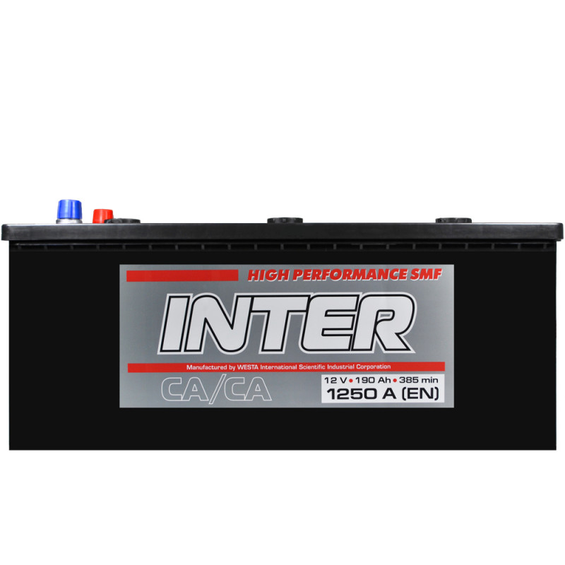 Автомобільний акумулятор INTER high performance 190A*г 1250A L+ (D5)