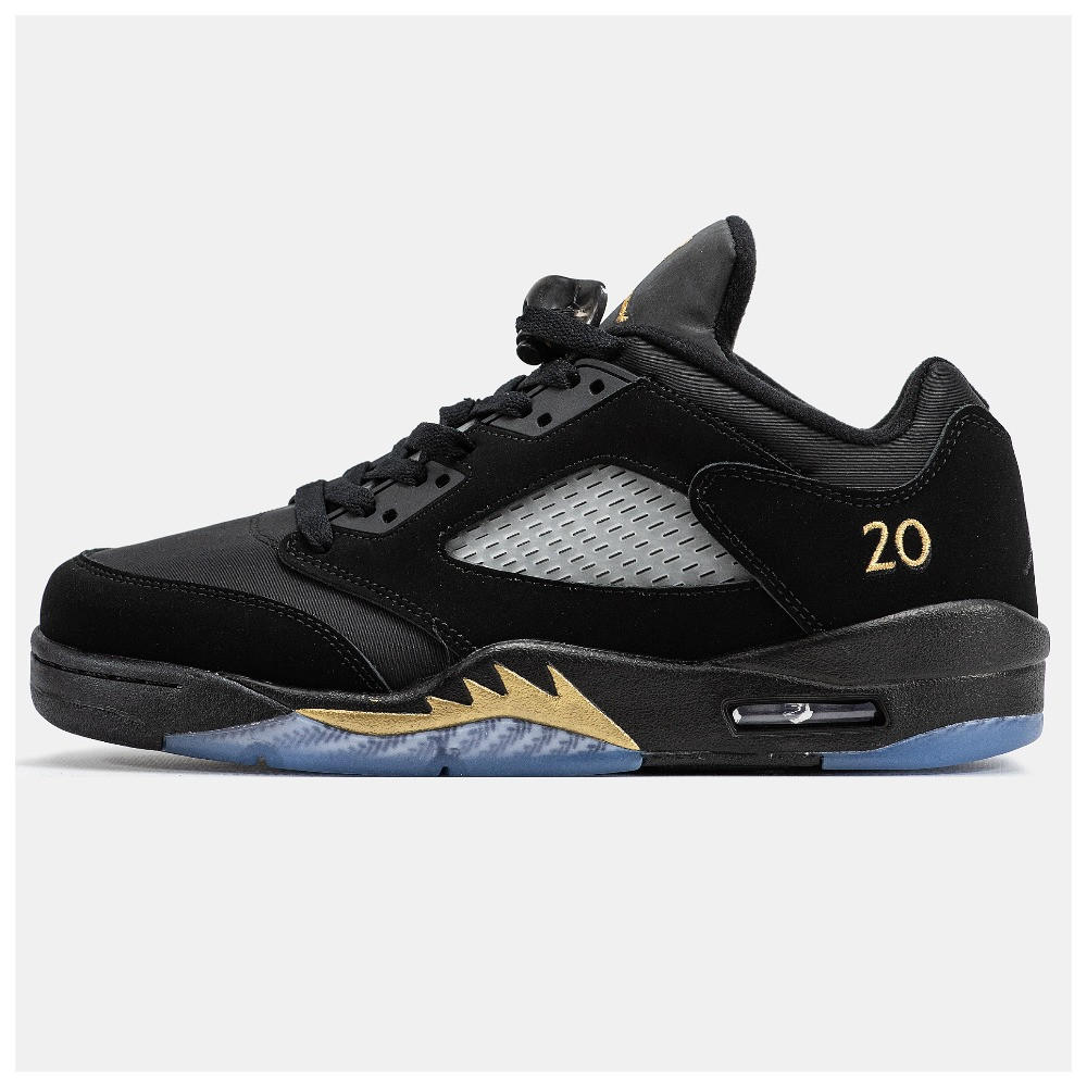 Чоловічі кросівки Nike Air Jordan 5 Retro Low x Clot Wings, чорні низькі кросівки найк аір джордан V ретро