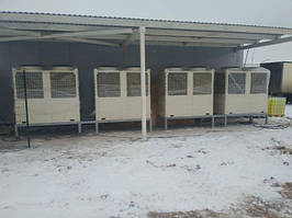 Теплові насоси EVI72 (4шт) басейн м.Нікополь