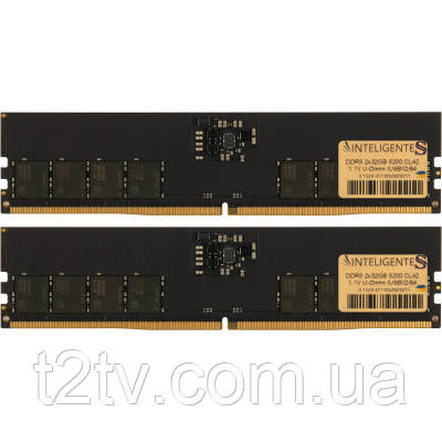 Модуль пам'яті для комп'ютера DDR5 64GB (2x32GB) 5200 MHz INTELIGENTES (IU5BII2/64)