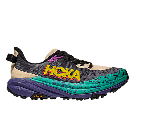 Кросівки для бігу жіночі Hoka Speedgoat 6 1147811Black/Aloe Vera, фото 1