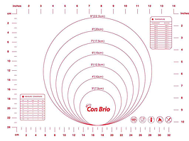 Силіконовий килимок Con Brio СВ-675 30х40см червоний прінт