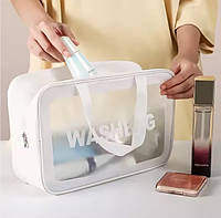 Жіночий дорожній органайзер для косметики Косметичка жіноча прозора, непромокальна Косметичка дорожня ARTK