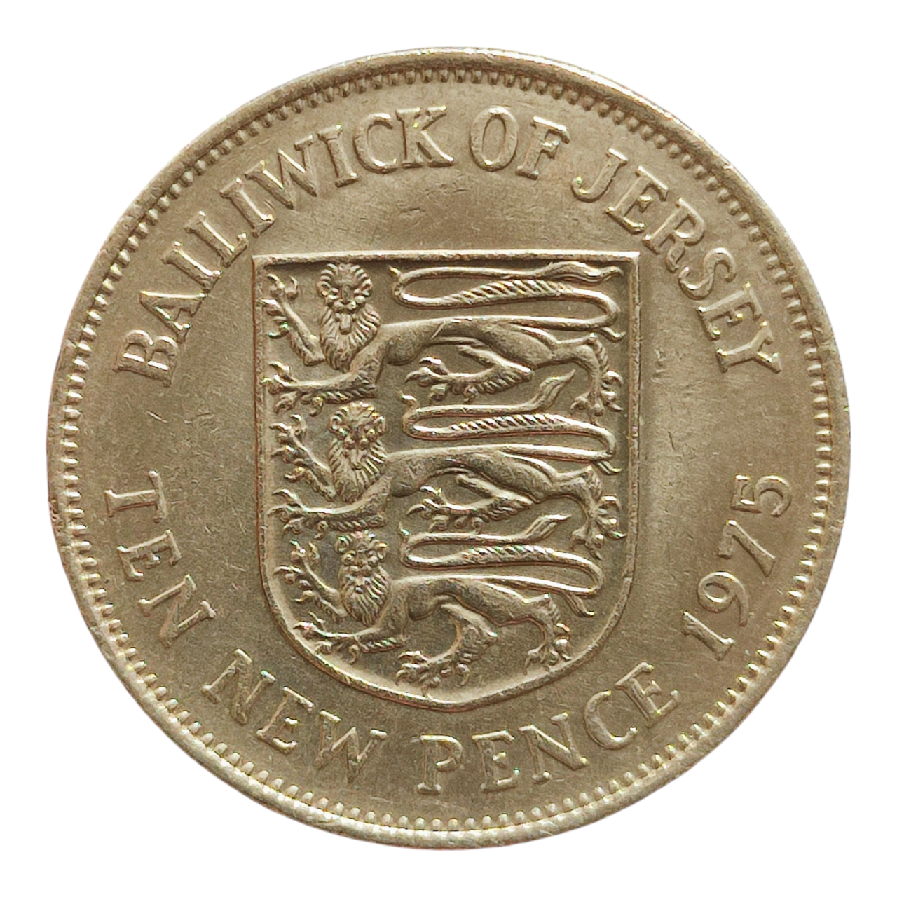 Джерсі 10 нових пенсів, 1975