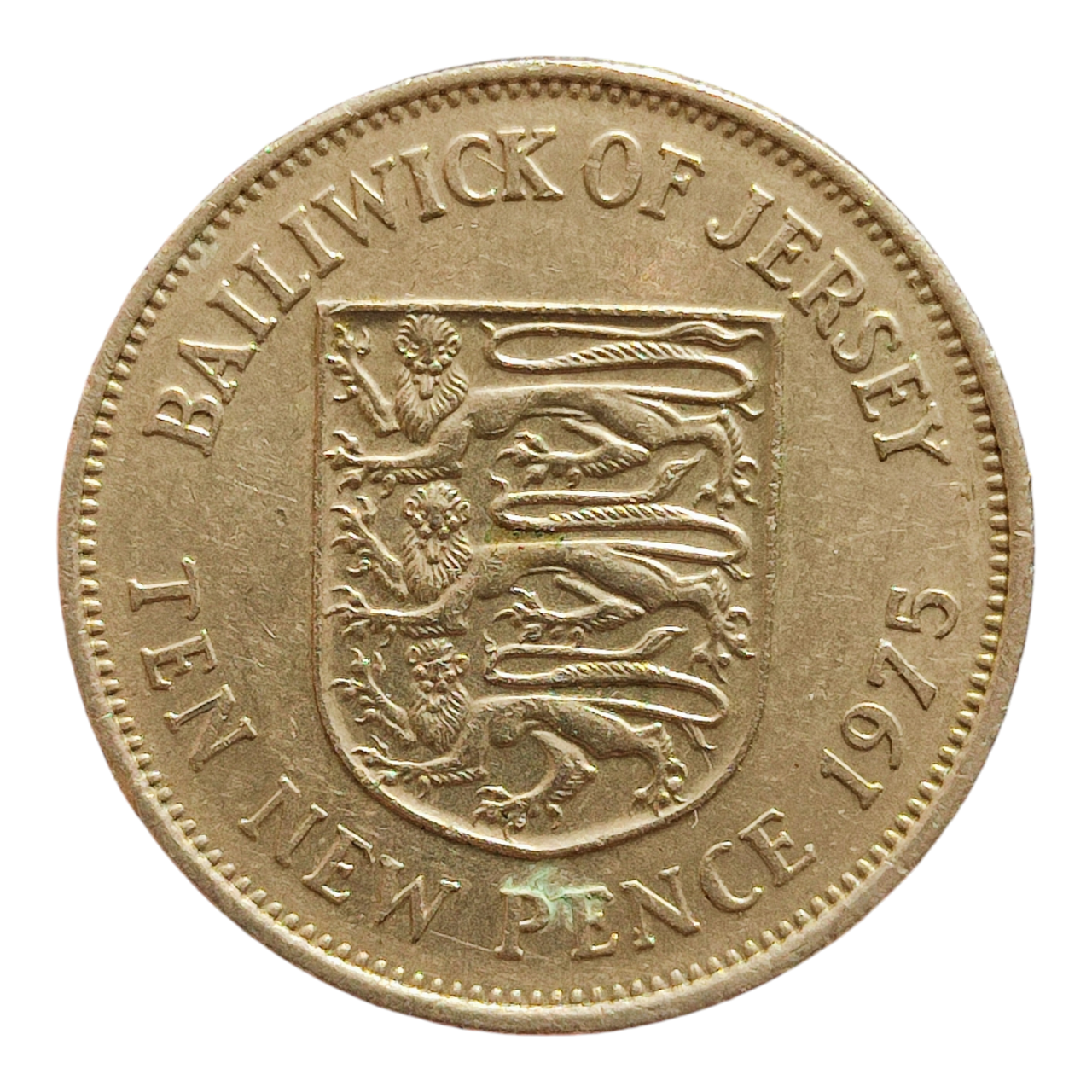 Джерсі 10 нових пенсів, 1975