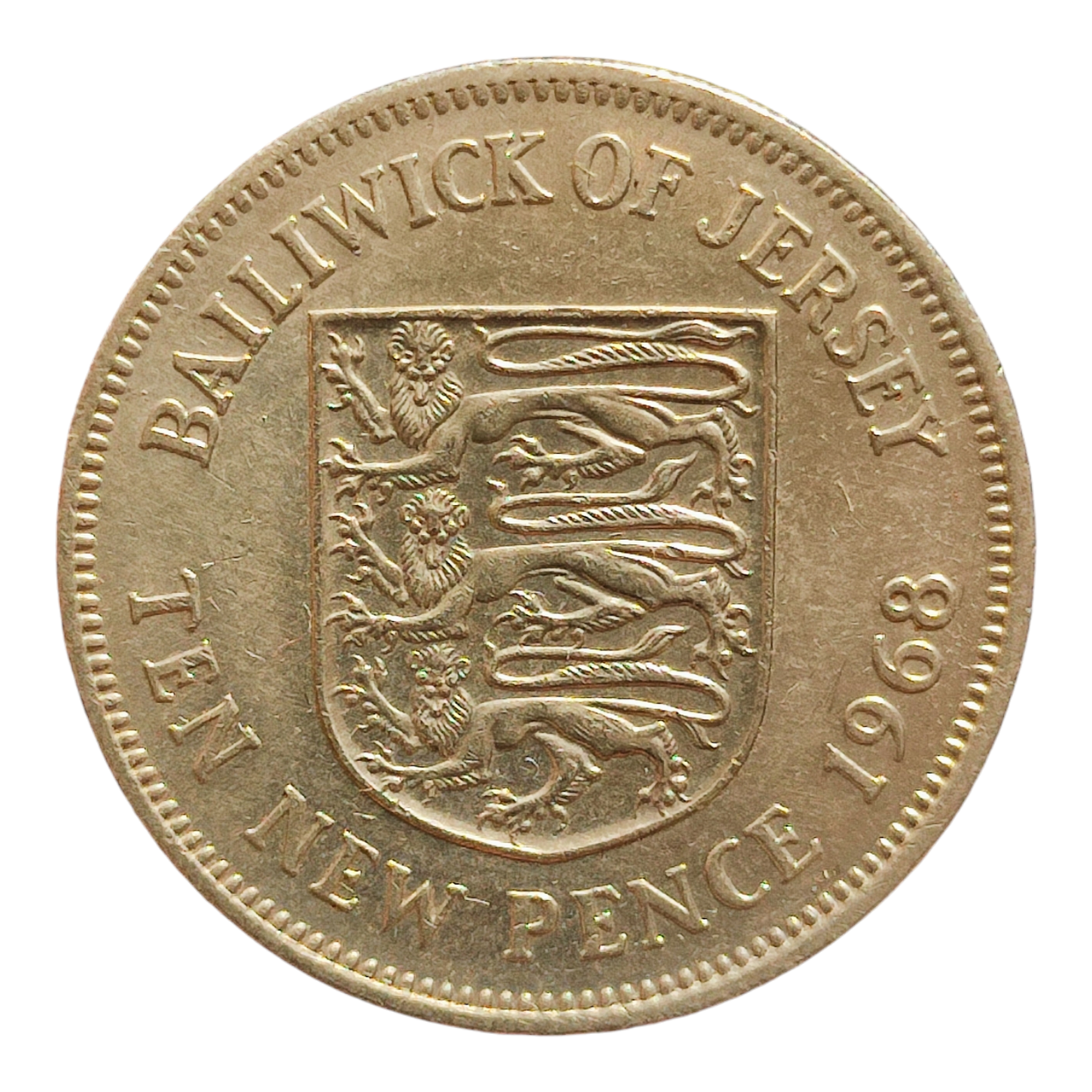 Джерсі 10 нових пенсів, 1968