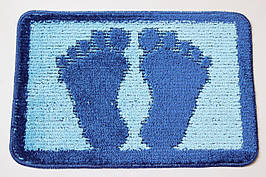 Килимок для ванної/туалету Ноги 40*60 см Vonaldi 1725/light blue legs