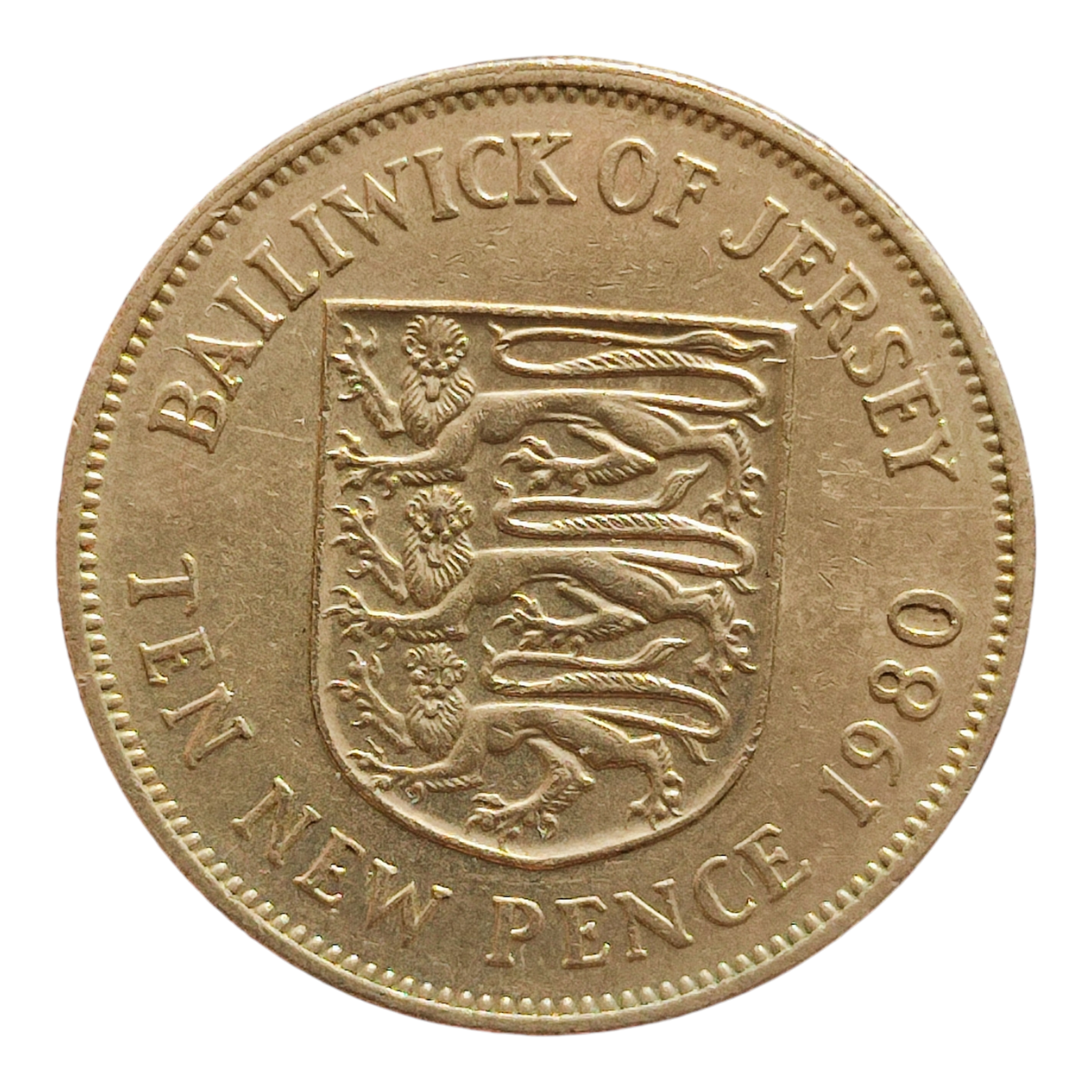 Джерсі 10 нових пенсів, 1980