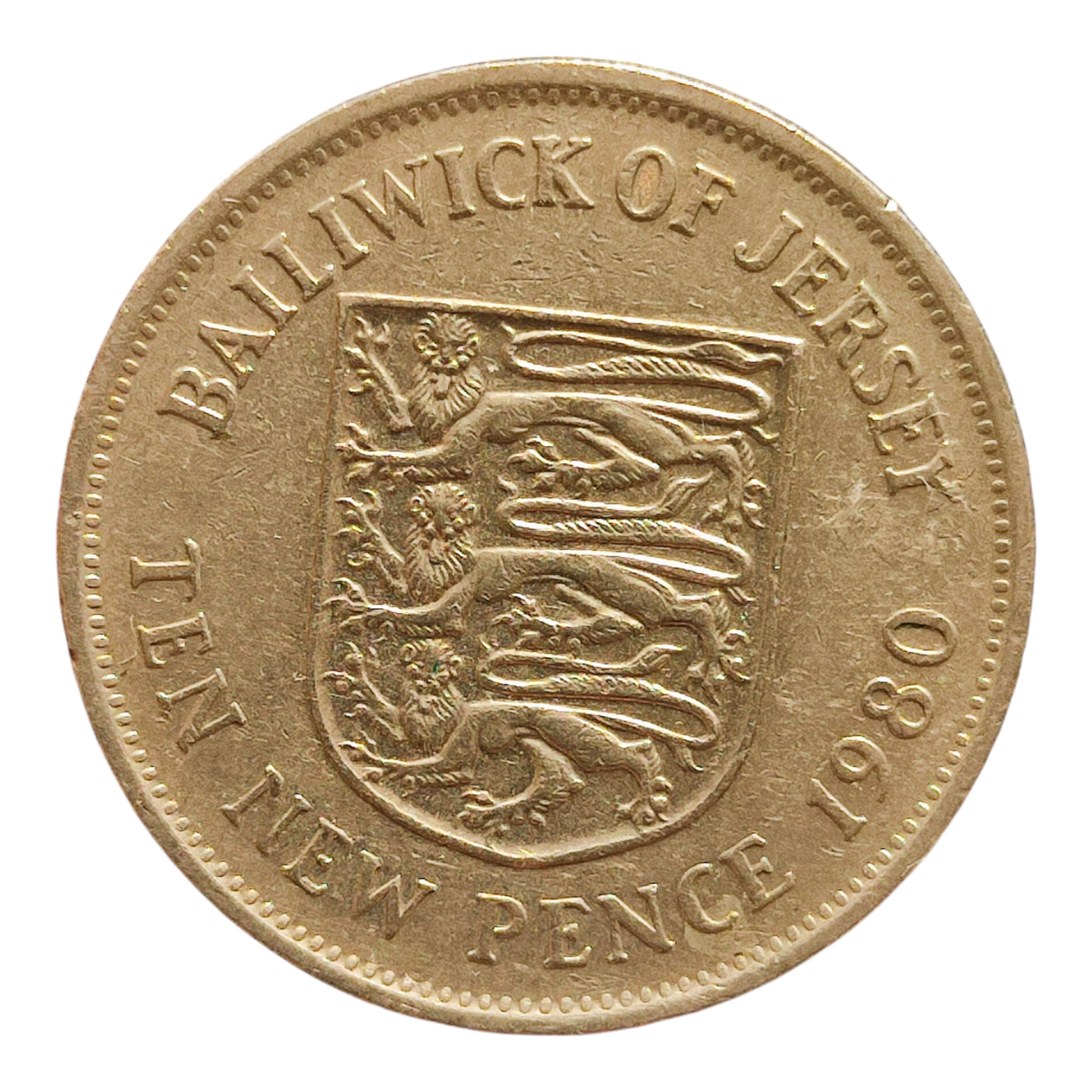 Джерсі 10 нових пенсів, 1980