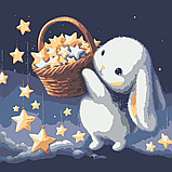 Картина по номерах зі світлодіодною підсвіткою для дітей Riviera Blanca Кошик зірочок 25x25 см (ГР1-029), фото 2