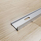 Накладний безклейовий плінтус 26/3, Анодований, фото 2