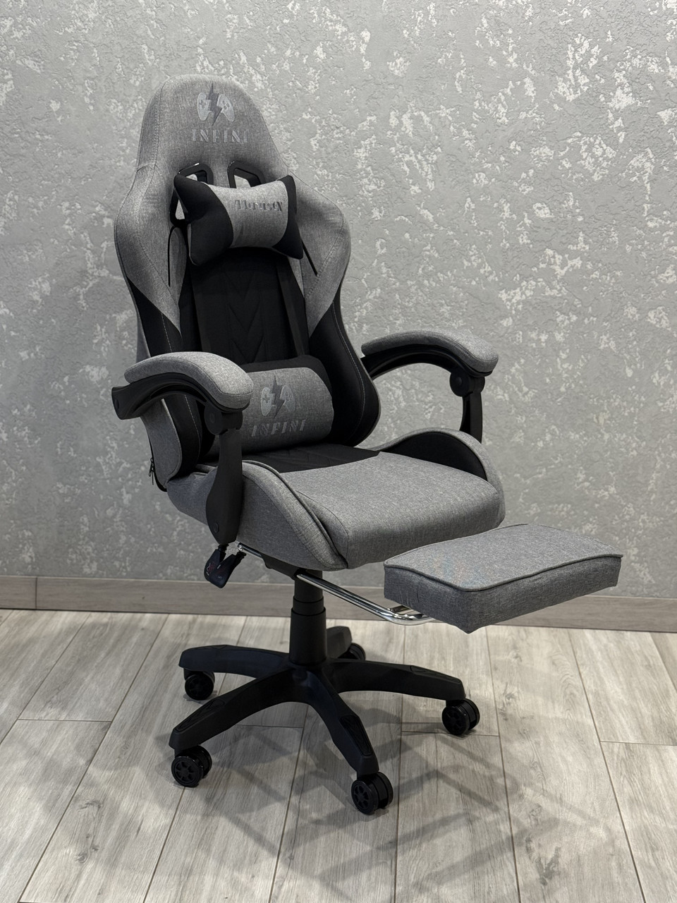 Крісло геймерське Infini ThrustX графітове ігрове комп'ютерне, фото 1