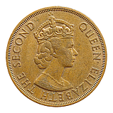 Джерсі 1/12 шилінга, ND (1954) Визволення (королева Єлизавета II), фото 2