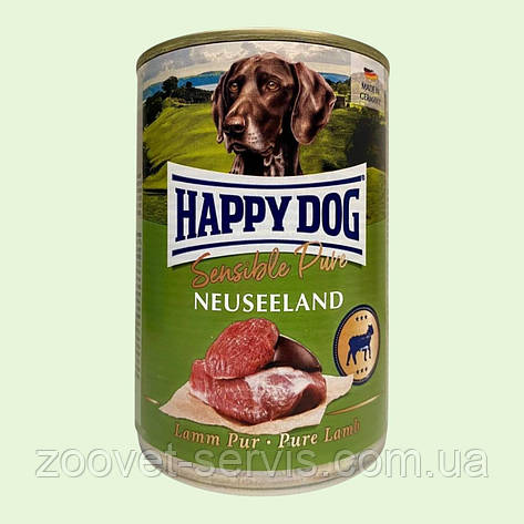 Вологий корм для собак Happy Dog Хепі Дог з ягням, консерва 400 г, фото 1