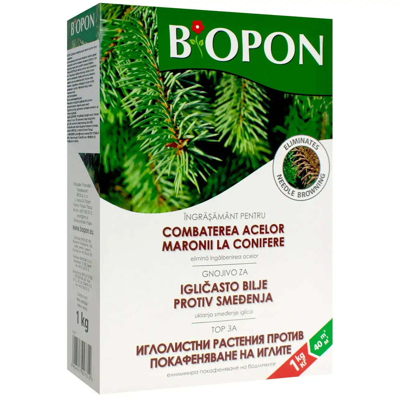 Добриво Biopon для хвойних рослин проти пожовтіння 1 кг