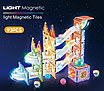 Великий магнітний конструктор з підсвіткою творчий набір для дітей 93 елементи 3D лабіринт кульки наліпки, фото 2