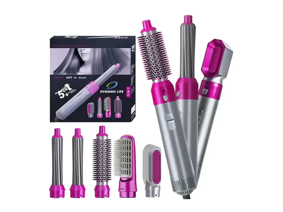 Фен-щітка для волосся Стайлер для завивки та укладання волосся 5в1 Hot Air Styler 1000Вт – універсальний прилад для вашої зачіски